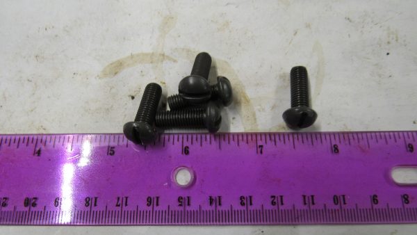 Harley Knuckle,Flathead,Pan, PARKERIZED 1/4-28 N.F. X 3/4" Round Head Screw. Part # 2772