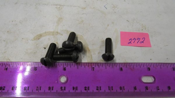 Harley Knuckle,Flathead,Pan, PARKERIZED 1/4-28 N.F. X 3/4" Round Head Screw. Part # 2772 - Image 2