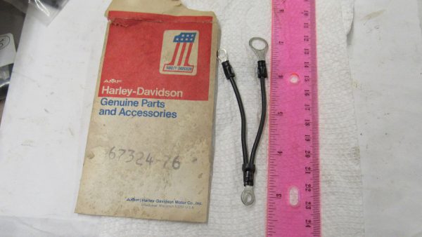 Genuine Harley Davidson Speedo- Tach Ground Wire-**NOS** 1976-82. P/N 67324-76 - Image 2