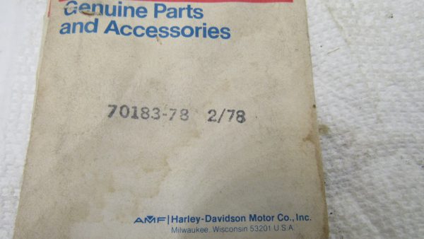 Genuine Harley Davidson Ground Strap For Regulator 78 XL. **NOS** P/N 70183-78 - Image 4