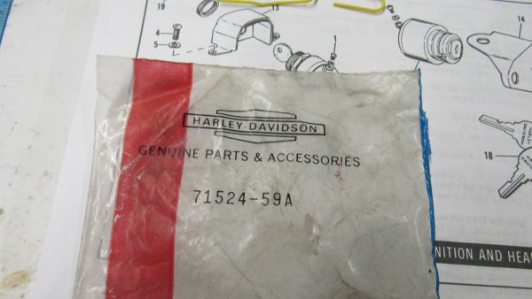 Genuine Harley Davidson Ignition Switch Mounting Nut. **NOS** P/N 71524-59A - Image 2