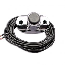 Harley Knuckle, Pan, Flathead, Chrome Two Wire Horn Switch Button. 1926-71. P/N 71800-26A