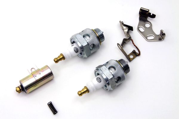 Harley Knucklehead, Flathead, Ignition Tune Up Kit with Beck Spark Plugs. 1930-47 - Image 2