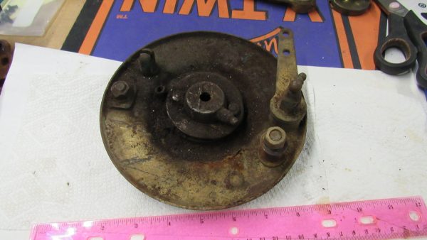 **USED** Harley 45 Flathead WL,WLA Front Backing Plate. 1941-UP?? P/N 44145-41
