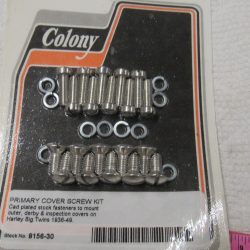 Harley Knucklehead,Panhead Primary Cover Screw Kit.1936-49. "Cad Plated"