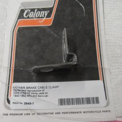 Harley Knucklehead,45 Flathead Lower Brake Cable Clamp. 1940-52. P/N 4163-40