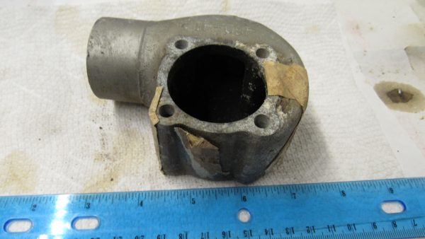 **USED**Harley 45 Flathead Military Linkert Air Filter Nose. 1941-UP. P/N 1406-41M Or 29070-41 - Image 3