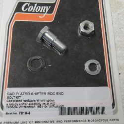 Harley Big Twins & 45 Flathead Shifter Rod End Bolt Kit. 1936-64.