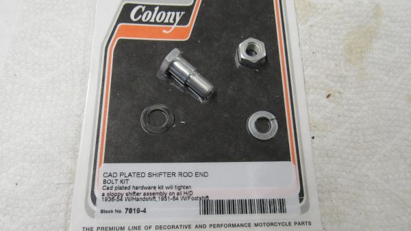 Harley Big Twins & 45 Flathead Shifter Rod End Bolt Kit. 1936-64.