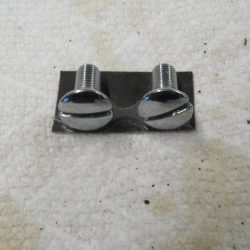 Harley Big Twin,45's Chrome Left Side Shift Gate Screws. 1937-46. P/N 33822-36