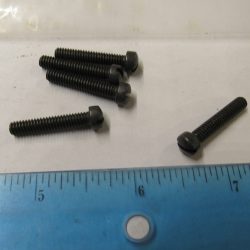 Harley Knuckle,Flathead,Pan, PARKERIZED  8-32 N.F. X 7/8" Fillister Head Screw.  Part # 1074W