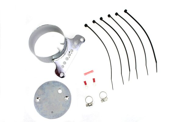Harley XL, FXD Single Gauge Mount Bracket Chrome. 1995-2005. P/N 67293-95 - Image 4
