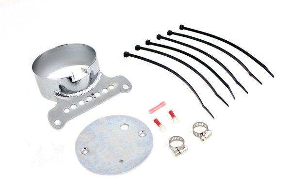 Harley XL, FXD Single Gauge Mount Bracket Chrome. 1995-2005. P/N 67293-95 - Image 3