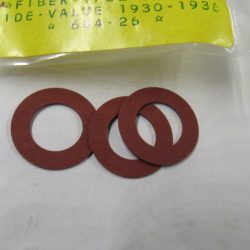 Harley VL Flathead Red Fiber Cam Washers. 1930-36. P/N 664-26  **1/32" Thick**