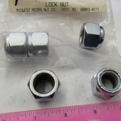Chrome Nylon Lock Nut. 5/8-18. Fine Thread