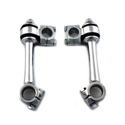 Harley Knuckle, Pan, Flathead, Chrome Replica 5-1/2" Flander Riser Set