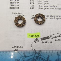 Harley Panhead Tappet Oil Screen Gasket. 1952-57. P/N 24990-52