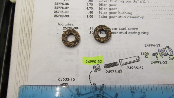 Harley Panhead Tappet Oil Screen Gasket. 1952-57. P/N 24990-52 - Image 4