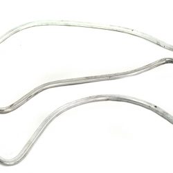 Harley Knucklehead, Panhead Oil Line Set Without Filter. * Zicad Plated* 1941-48