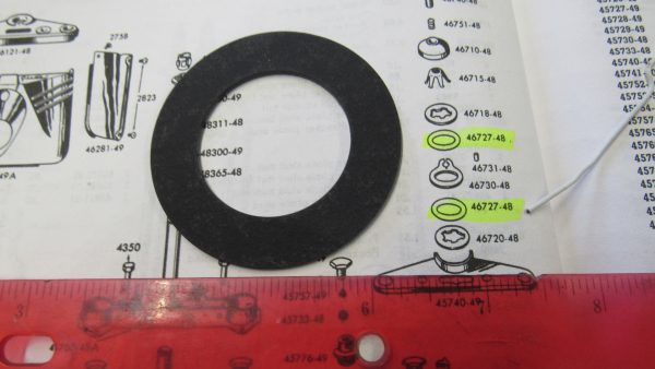 Harley Panhead Fork Damper Friction Gaskets. 1949-59. P/N 46727-48 - Image 3