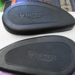 Triumph Tank Rubber Knee Pad Set.