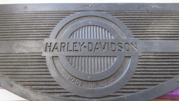 Vintage Style Harley,Knuckle,Flathead,Pan Footboard Rubber Insert. "ONLY ONE" "Half Moon" 1940-65 *With Script* - Image 6