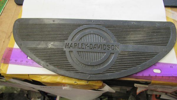 Vintage Style Harley,Knuckle,Flathead,Pan Footboard Rubber Insert. "ONLY ONE" "Half Moon" 1940-65 *With Script* - Image 4