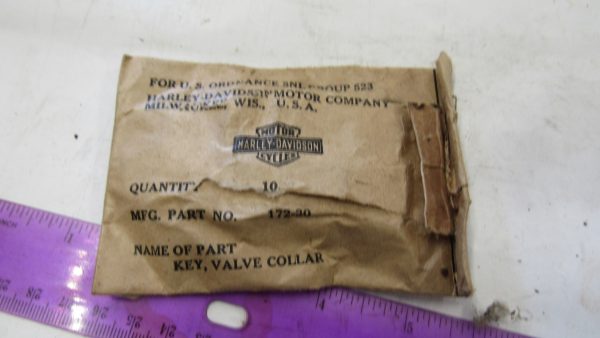 Harley Davidson 45 Flathead, Sportster Valve Keys "NOS". P/N 18228-30 or Old #172-30