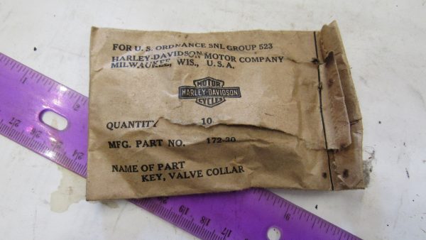 Harley Davidson 45 Flathead, Sportster Valve Keys "NOS". P/N 18228-30 or Old #172-30 - Image 3