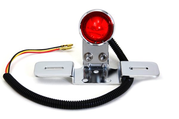 Choppers, Bobbers, Customs Chrome Universal LED Tail Lamp Assembly.