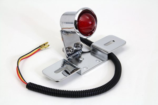 Choppers, Bobbers, Customs Chrome Universal LED Tail Lamp Assembly. - Image 4