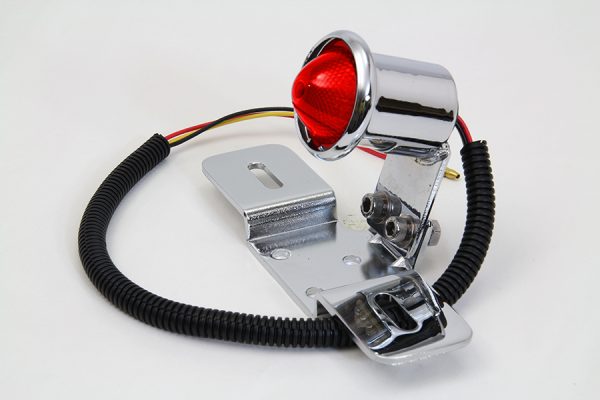 Choppers, Bobbers, Customs Chrome Universal LED Tail Lamp Assembly. - Image 2