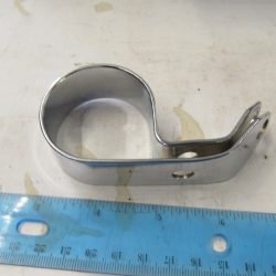 Harley 45 Flathead Solo & Servi-Car Exhaust Clamp.**Chrome** 1936-73. P/N 65278-36