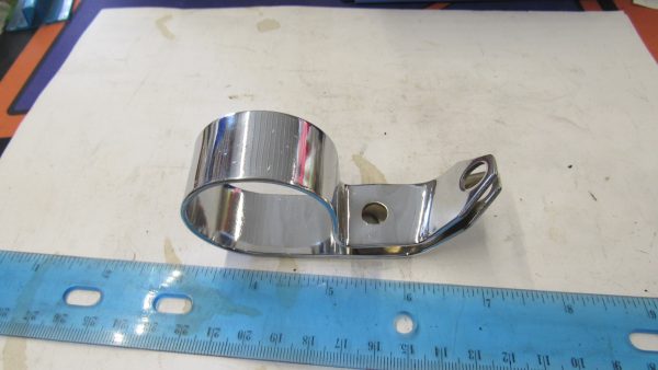 Harley 45 Flathead Solo & Servi-Car Exhaust Clamp.**Chrome** 1936-73. P/N 65278-36 - Image 4