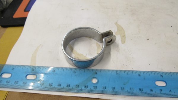 Harley Big Twin, Sportsters, ,Triumph, Honda, BSA 1 3/4" Chrome Exhaust Pipe Clamp - Image 6