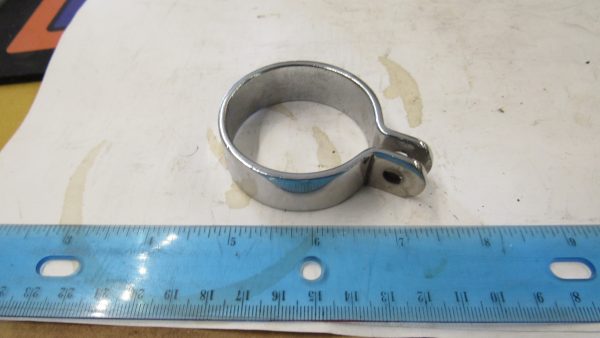 Harley Big Twin, Sportsters, ,Triumph, Honda, BSA 1 3/4" Chrome Exhaust Pipe Clamp