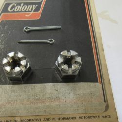 Harley 45 Flathead Solo WL,WLA Front Axle Nuts 1937-52.P/N 3910-37