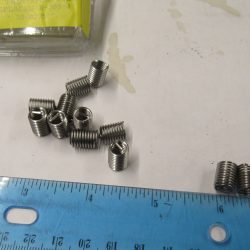Harley Knucklehead, Panhead, 45 Flathead Helicoil. 1/4"-24 X .500 Long