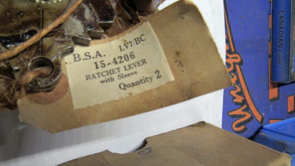 Genuine BSA M20 M21 Gear Change Ratchet Lever With Sleeve. P/N 15-4206 **NOS** - Image 6