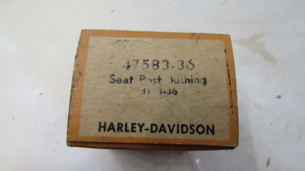 Genuine Harley Knucklehead,Panhead Seat Post Bushing 1936-57 P/N 47583-36 **NOS** - Image 2