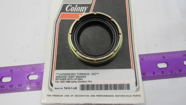 Harley Panhead,Shovelhead Sprocket Shaft Nut with Seal:1955-68 P/N 24031-55 **UNDERSIZED THREADS -.002** - Image 2