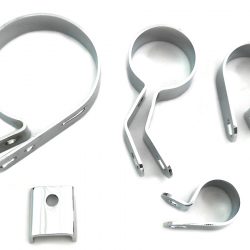 Harley Knucklehead Chrome Exhaust Clamp Kit. 1941-47. P/N 65512-37