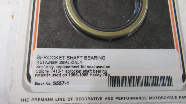 Harley Panhead,Shovelhead Sprocket Shaft Seal:  Used with Colony # 7410-1. 1955-68 - Image 3