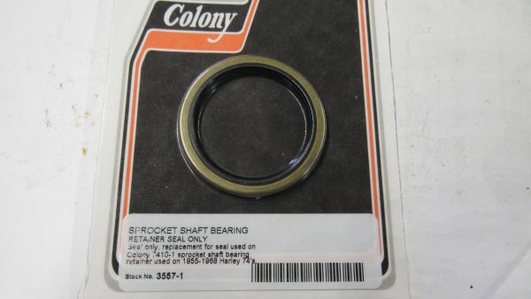 Harley Panhead,Shovelhead Sprocket Shaft Seal:  Used with Colony # 7410-1. 1955-68