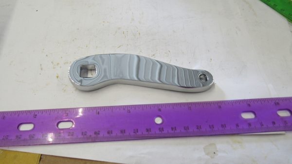 Harley Knuckle,Pan,Rear Mechanical Brake Lever *Chrome* 1936-57 P/N 41929-36 - Image 2