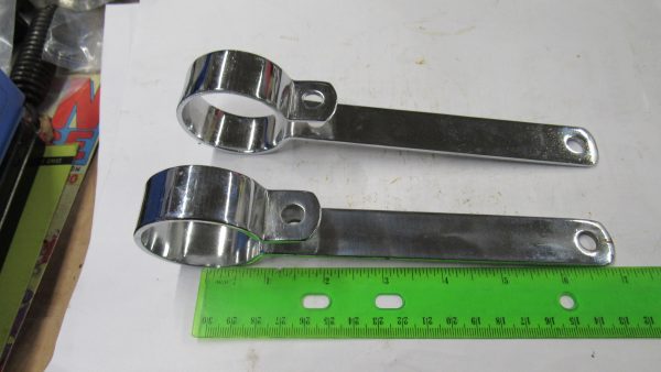 Harley, Triumph, BSA, Choppers Chrome 1-3/4 Exhaust P Clamp Set - Image 6