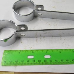 Harley, Triumph, BSA, Choppers Chrome 1-3/4 Exhaust P Clamp Set