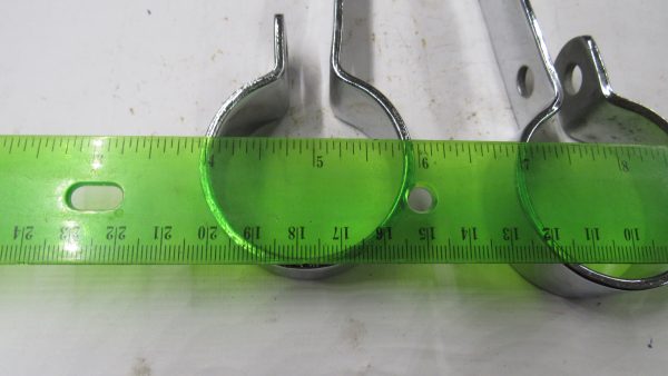 Harley, Triumph, BSA, Choppers Chrome 1-3/4 Exhaust P Clamp Set - Image 2
