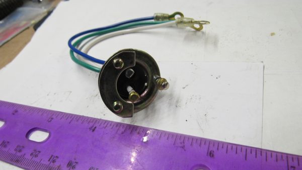 Harley Knuckle,Flathead, VL, UL, 45's "NEW REPO" Springer Headlight Socket. P/N # 67753-35 - Image 5