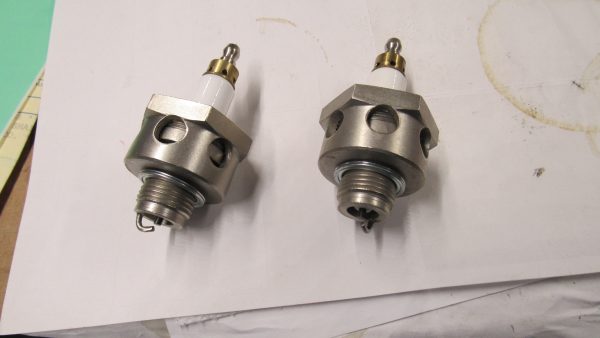 Harley VL, JD,Knuckle, UL, WL, 18mm Doering Spark Plug Set. 1924-47. P/N 36-11